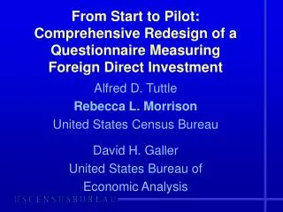 From Start to Pilot: Comprehensive Redesign of a Questionnaire Measuring Foreign Direct Investment