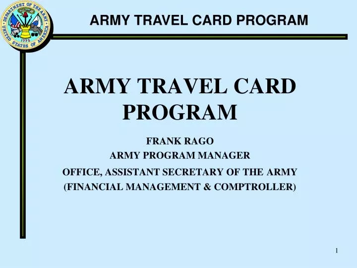 army travel card program