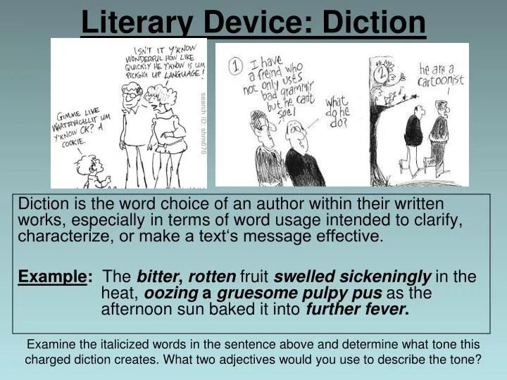 literary device diction