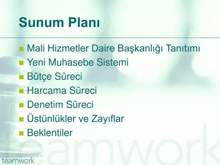 sunum plan