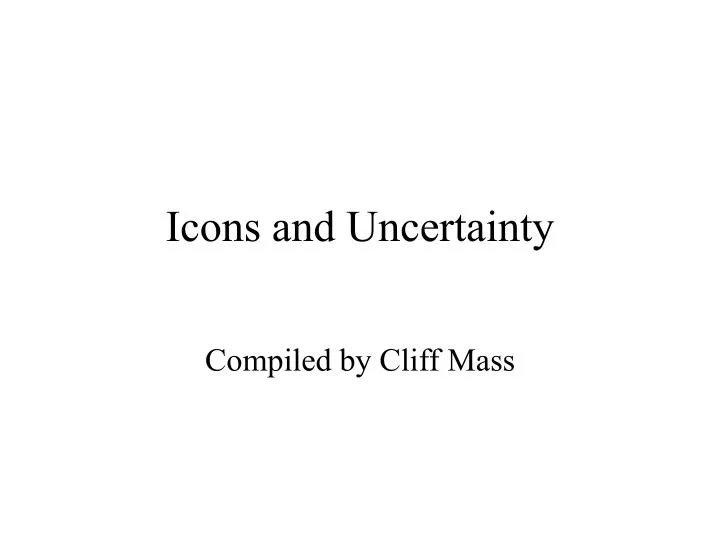 icons and uncertainty