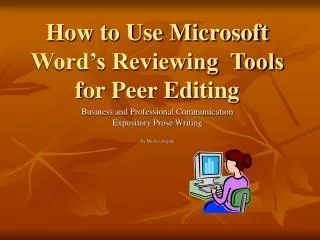 How to Use Microsoft Word’s Reviewing Tools for Peer Editing