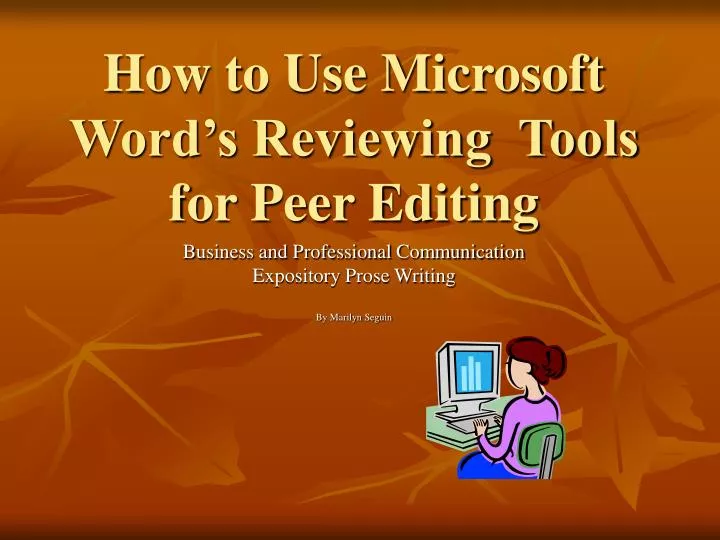how to use microsoft word s reviewing tools for peer editing