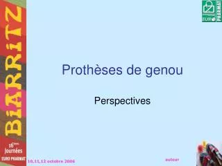 proth ses de genou