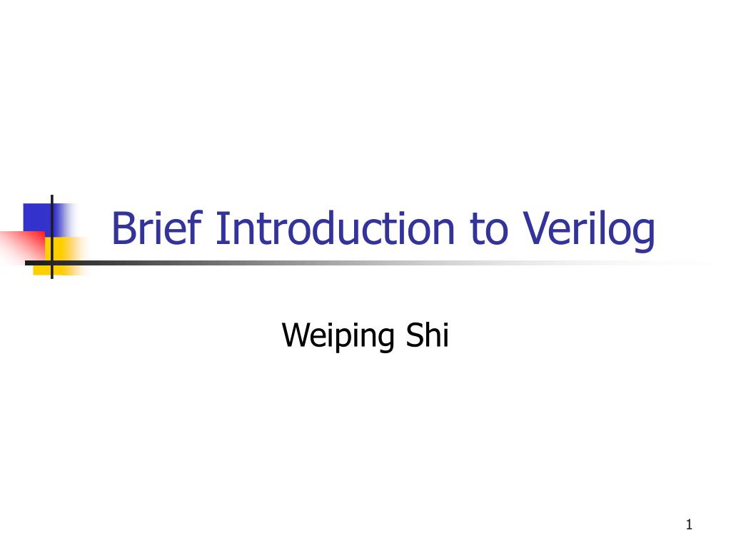 PPT - Brief Introduction to Verilog PowerPoint Presentation, free ...