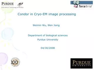 Condor in Cryo-EM image processing
