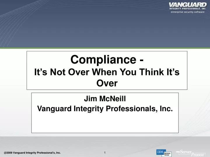 compliance it s not over when you think it s over