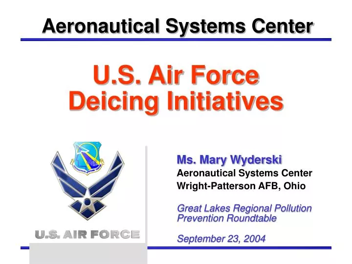 u s air force deicing initiatives