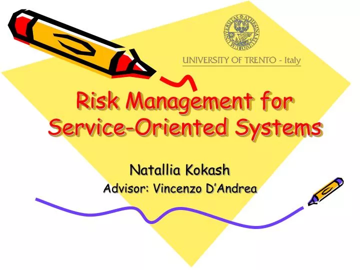 risk management for service oriented systems