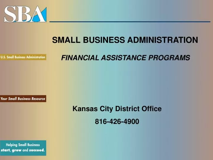 small business administration financial assistance programs