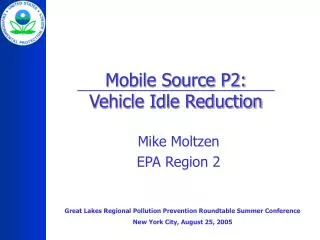 Mobile Source P2: Vehicle Idle Reduction