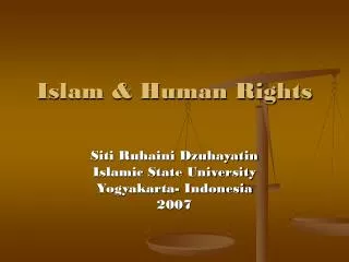 Islam &amp; Human Rights