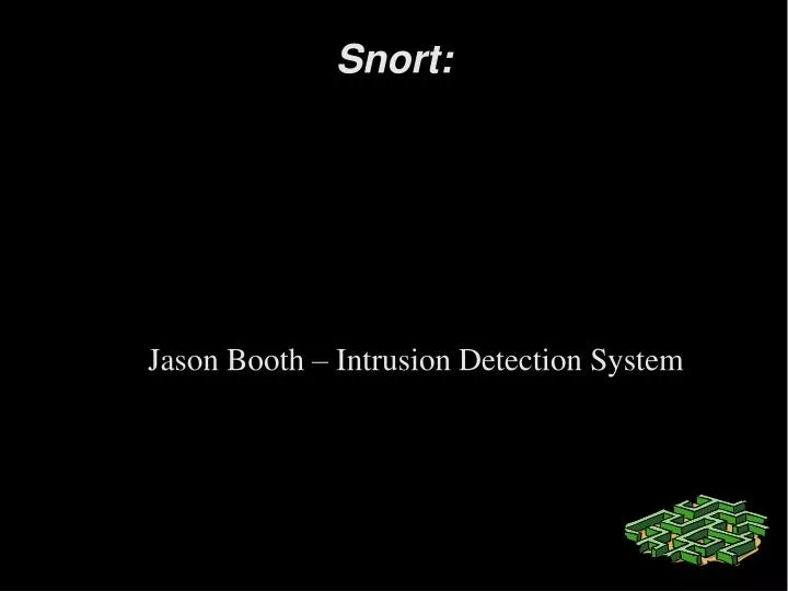 jason booth intrusion detection system