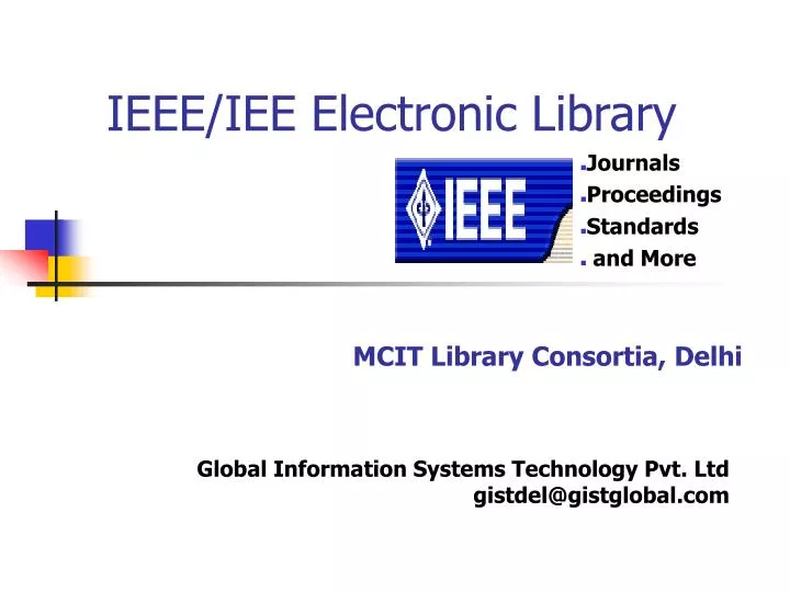 ieee iee electronic library