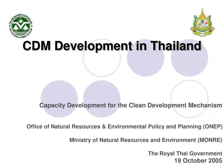 cdm development in thailand