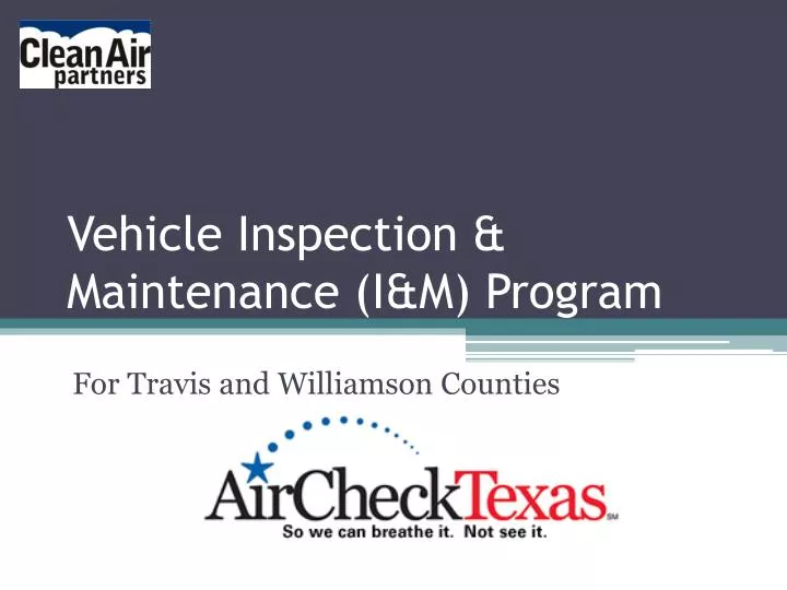 vehicle inspection maintenance i m program