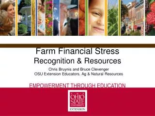 Farm Financial Stress Recognition &amp; Resources