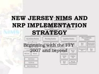 NEW JERSEY NIMS AND NRP IMPLEMENTATION STRATEGY