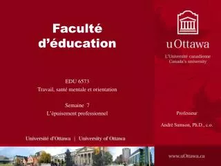 facult d ducation