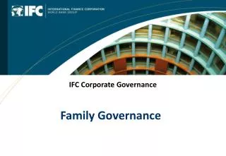 IFC Corporate Governance