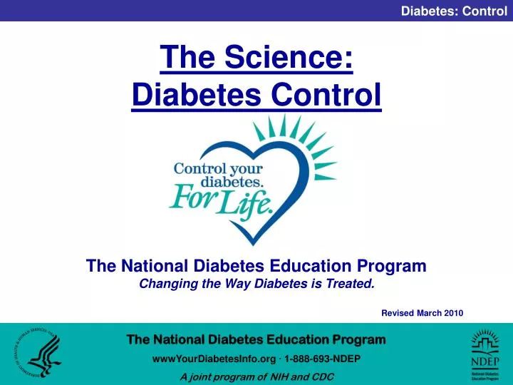 the science diabetes control