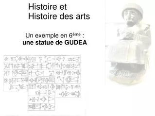 Histoire et Histoire des arts