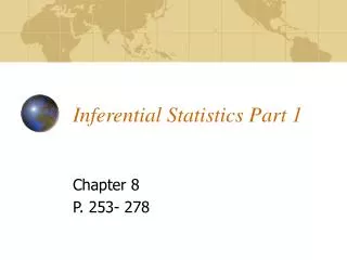 Inferential Statistics Part 1