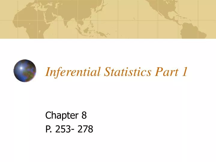 inferential statistics part 1