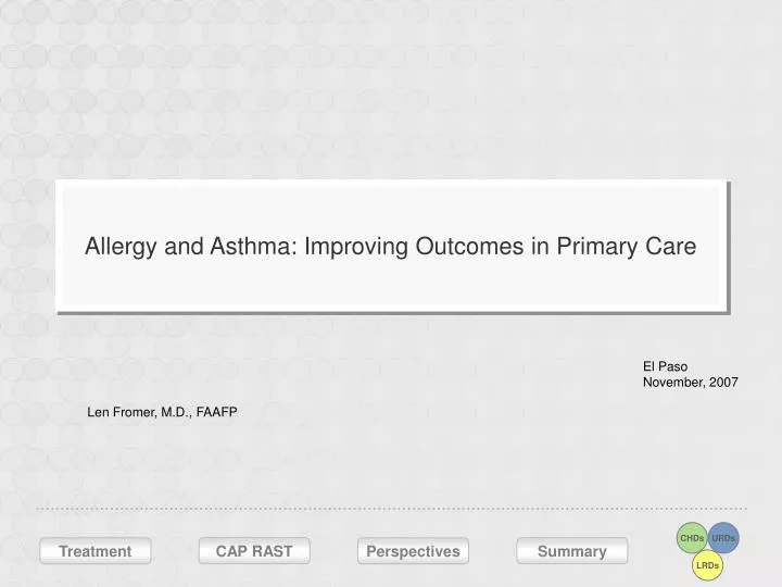 allergy and asthma improving outcomes in primary care