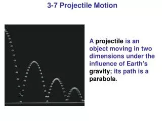 3-7 Projectile Motion