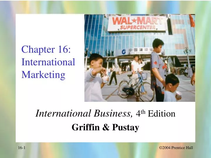 chapter 16 international marketing
