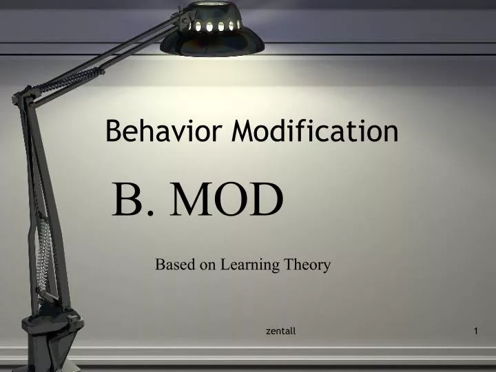 behavior modification