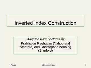 Inverted Index Construction