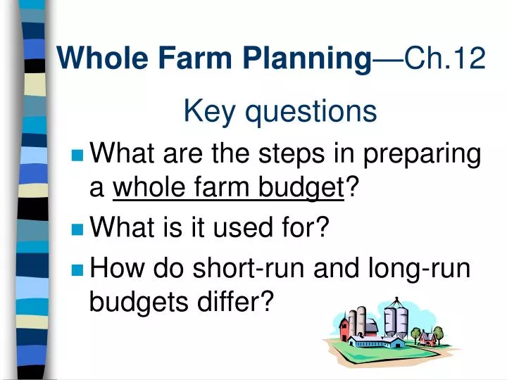 whole farm planning ch 12