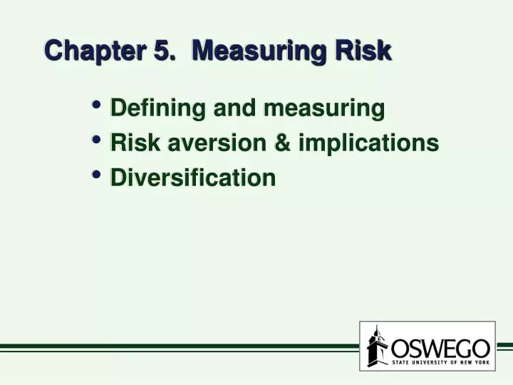 chapter 5 measuring risk