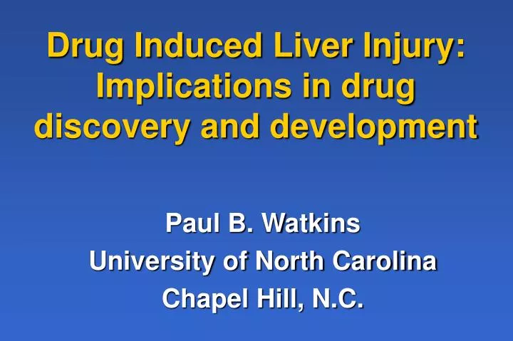 drug induced liver injury implications in drug discovery and development