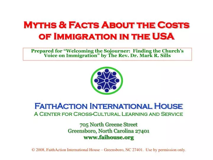 myths facts about the costs of immigration in the usa