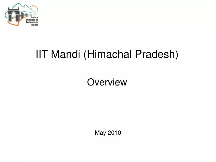 iit mandi himachal pradesh overview