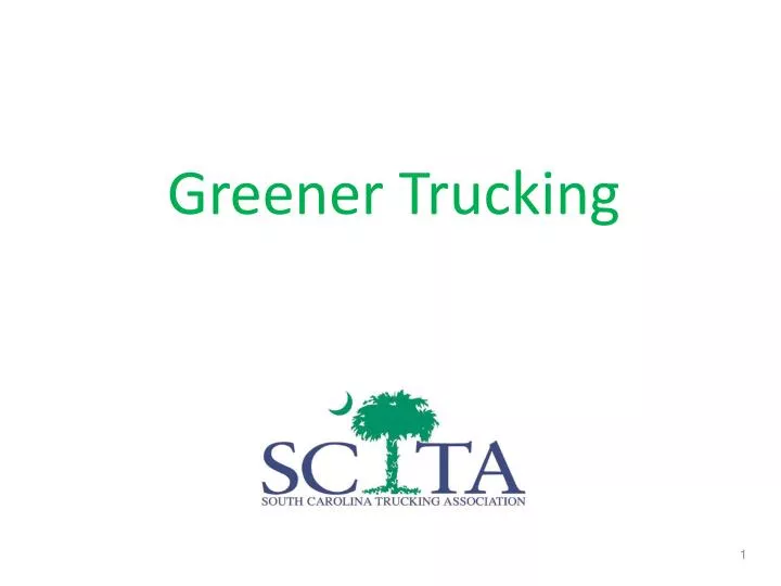 greener trucking