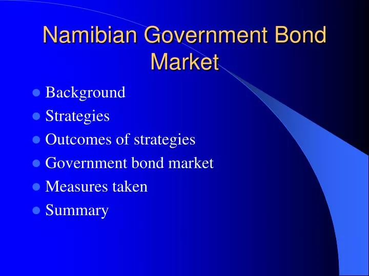 namibian government bond market