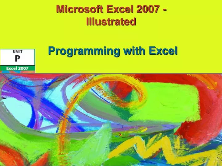 microsoft excel 2007 illustrated