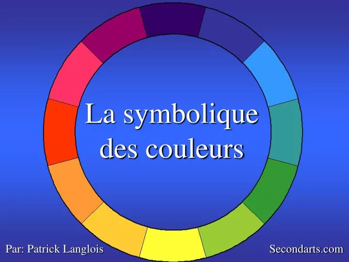 la symbolique des couleurs