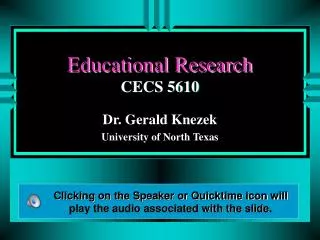 Educational Research CECS 5610