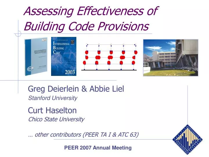 assessing effectiveness of building code provisions