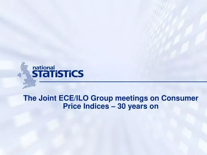 the joint ece ilo group meetings on consumer price indices 30 years on
