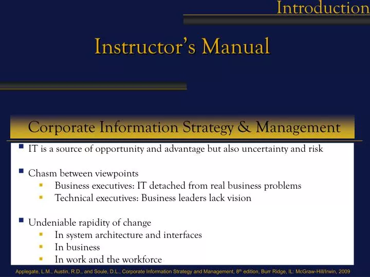 corporate information strategy management