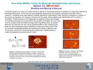 Penn State MRSEC: Center for Molecular Nanofabrication and Devices Mallouk T.E. DMR-0213623 Building and Moving a Nanoc