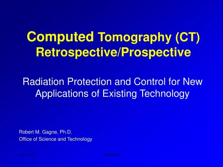 computed tomography ct retrospective prospective