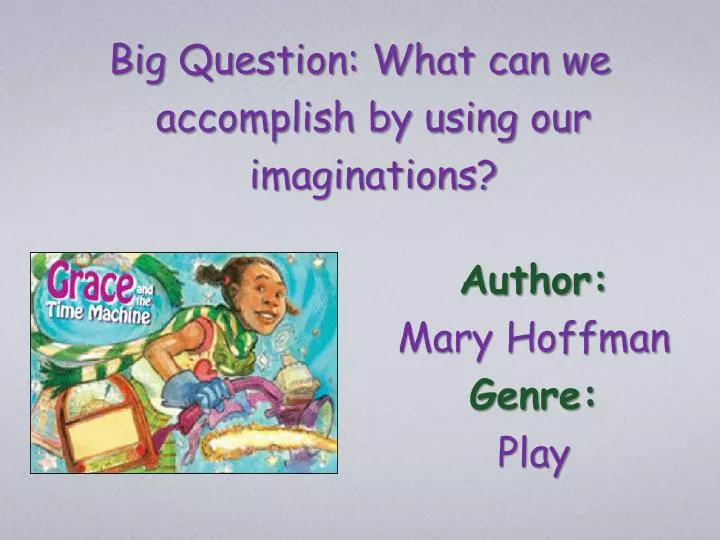 author mary hoffman genre play