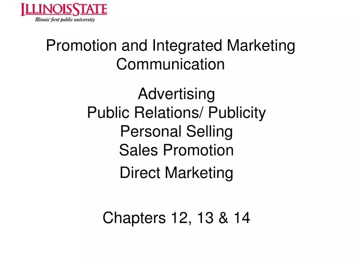 promotion and integrated marketing communication